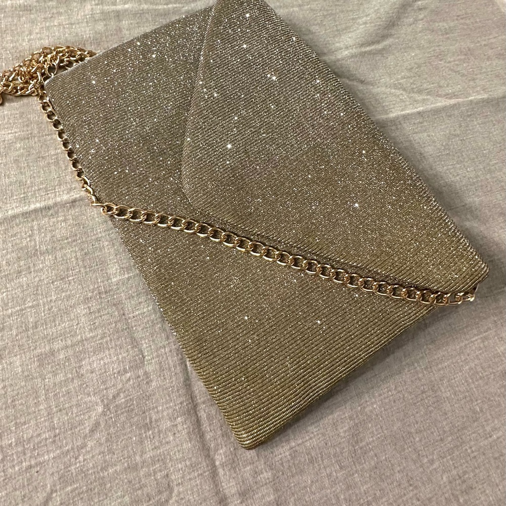 A New Day Gold and Sparkle Envelope Purse - Picture 2 of 5